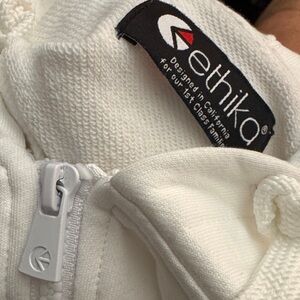 ethika White zip Hoodie